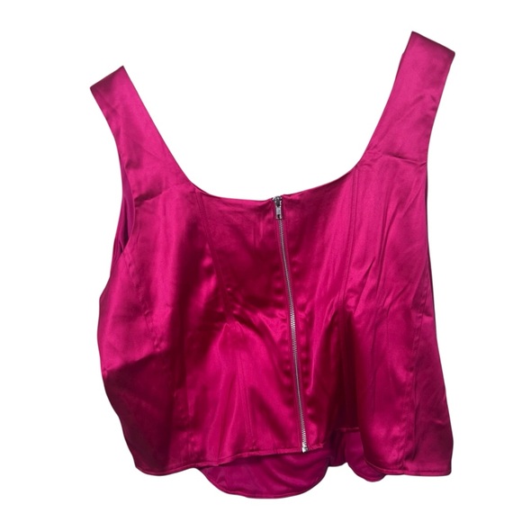 Torrid Pink Satin Sleeveless Corset Top Size 4X - Picture 3 of 5